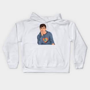Connor Franta - All for love, Love for all Kids Hoodie